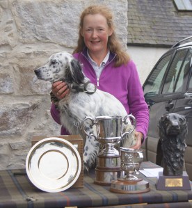 Carol Calvert with Gortinreagh Aztec of Glynlark who achieved his GB FT Champion title with a win at Cawdor estate in Invernesshire in August.
